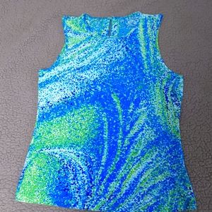 Dana Buchman's colorful top. Size M. Excellent condition.